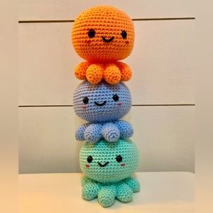 Cute soft octopus plush.